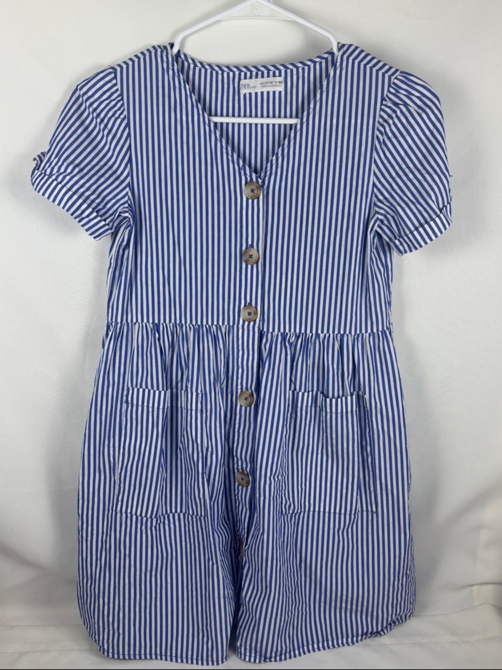 Zara Girl Dress Stripped Size 11-12